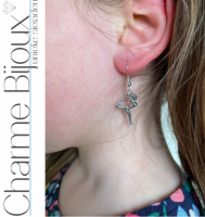 Oorbellen met ketting Set Charissa turnen zilver