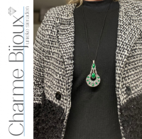 Ketting groen Tibetaanse stijl verstelbaar