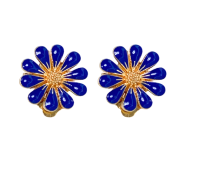 Clip oorbellen Madelief Emaille  20 mm