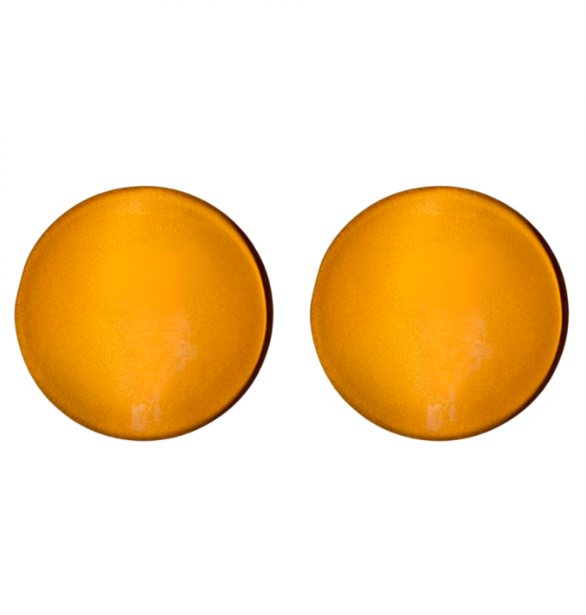 Clipoorbellen bruin oranje 2.5 cm