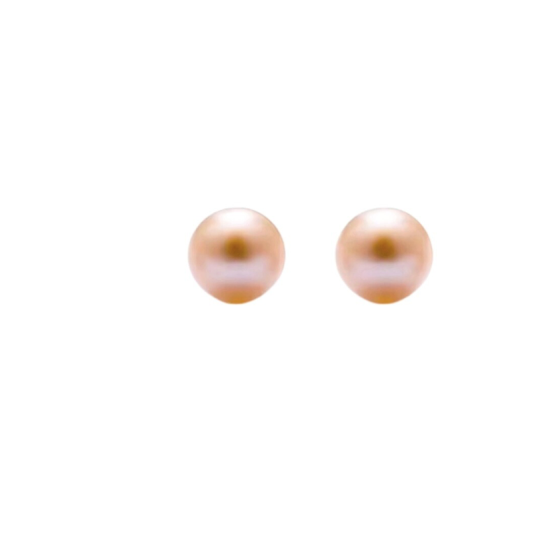 Allergievrij oorbellen Parel - Champagne 8 mm