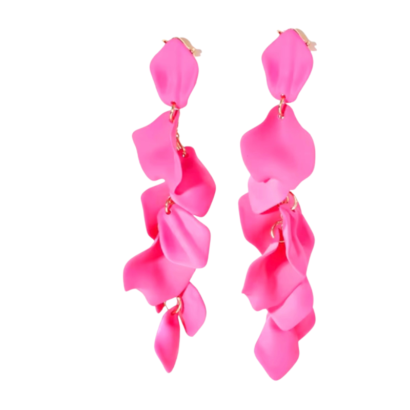 Oorbellen Cyril zuurstok roze 10 cm Oorbellen Cyril zuurstok roze 10 cm