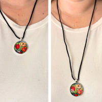 Ketting Tulp rood geel  verstelbaar