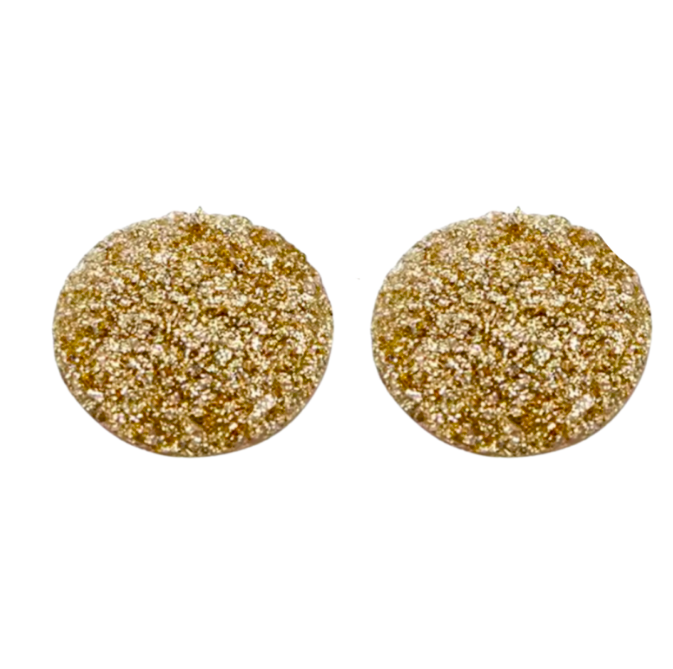 Clip oorbellen goudkleur 2.5 cm kunststof Clip oorbellen goudkleur 2.5 cm kunststof