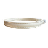 Haarband leer Off White  1.5 cm