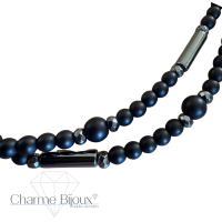 Rozenkrans ketting zwart Onyx