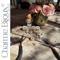Clip oorbellen Jules parel goudkleurig