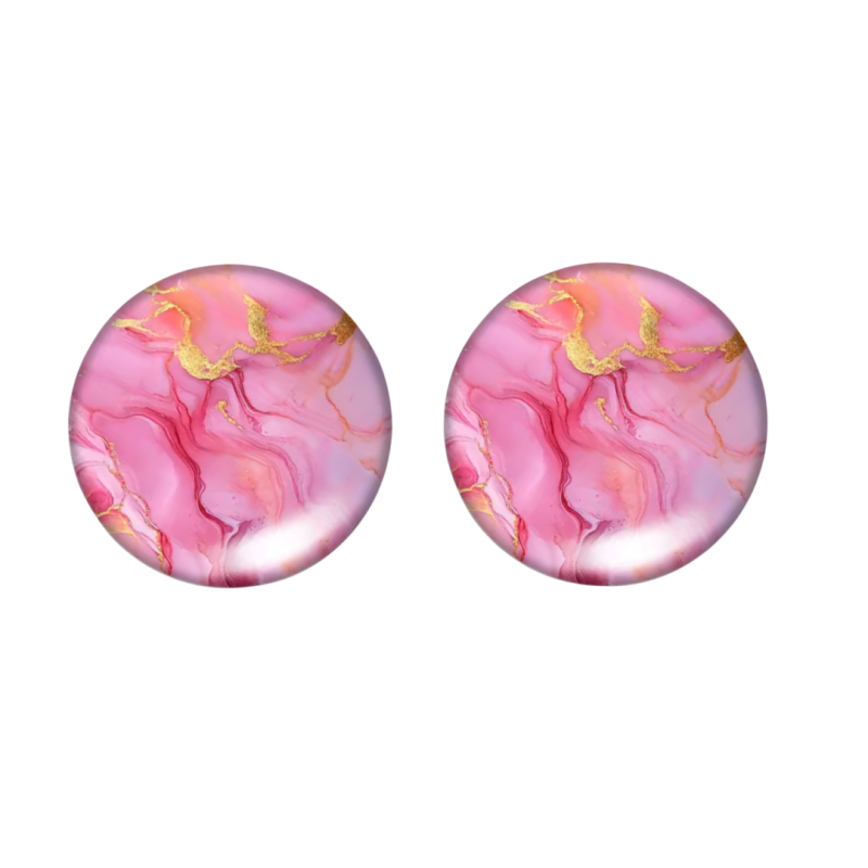 Clip oorbellen Mosi Jo roze 1.8 cm