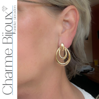 Clip oorbellen goudkleurig
