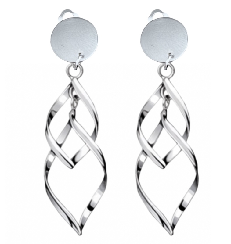 clip oorbellen Madelon zilverkleur