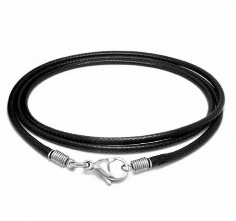 Basic 1 Koordketting zwart- bruin 45- 80 cm