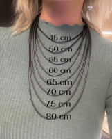 Basic luxe koordketting 45-80 cm