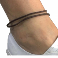 Enkelbandje  Suede wikkel verschillende kleuren 23 cm