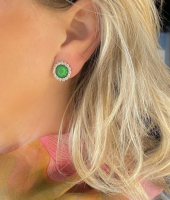 Clip Oorbellen Aafke strass 15 mm