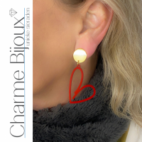 Clip oorbellen Alfes hart