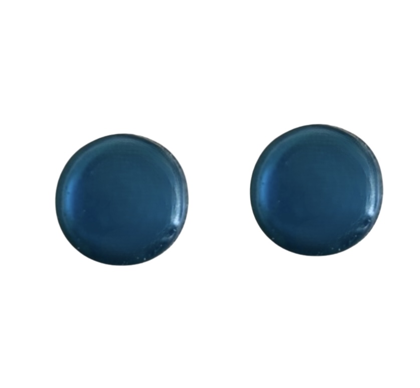 Allergie vrije blauwe oorbellen 12 mm Allergie vrije blauwe oorbellen 12 mm