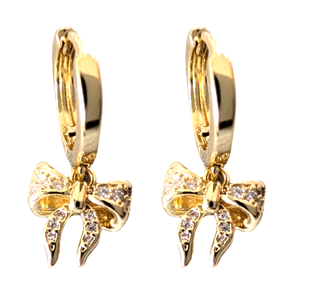 Oorbellen Bows-14k verguld goud