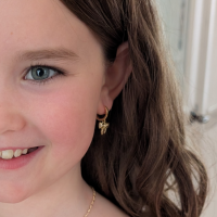 Oorbellen Bows-14k verguld goud