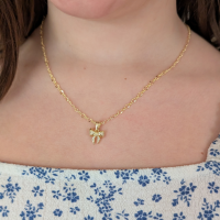 Ketting Bows - 14k goudverguld