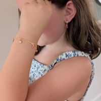 Set Shine & Love - oorbellen en armbandje 14K goudverguld
