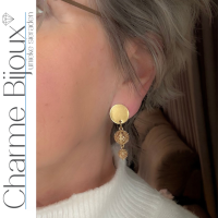 Clip oorbellen Lupita goudkleur