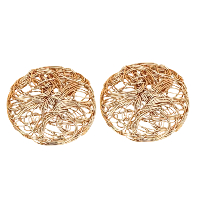 Schoenclips Wire goudkleur 5.5 cm