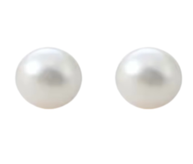 Clip oorbellen Parel vol kuststof  12 mm