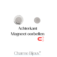 Magneet oorbellen roos Bordeaux  9 mm