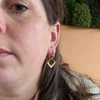 Oorbellen Yara RVS goud