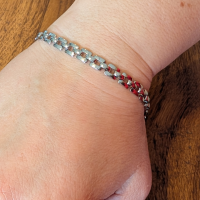 Armband Solea RVS zilver 17+5cm