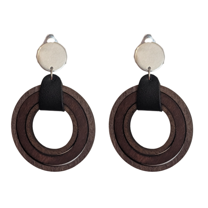 Clipoorbellen Ebony 6,5 cm