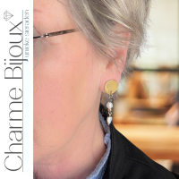 Magneet oorbellen Orla goudkleurig hart