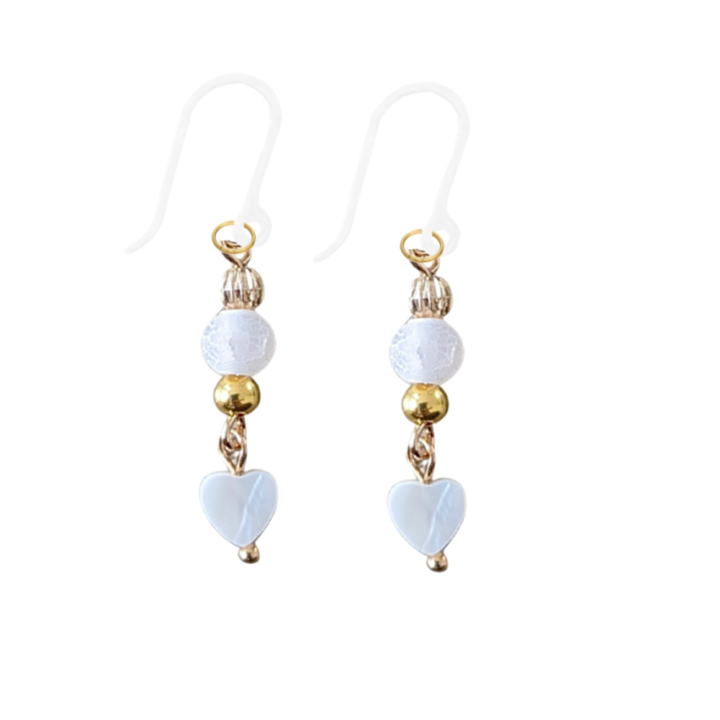 Allergievrije oorbellen Orla goudkleurig hartje Allergievrije oorbellen Orla goudkleurig hartje