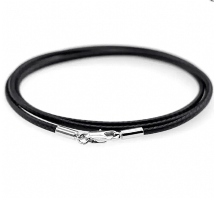 LUXE Basic koorketting 45 cm  luxe zwart 1.5 mm