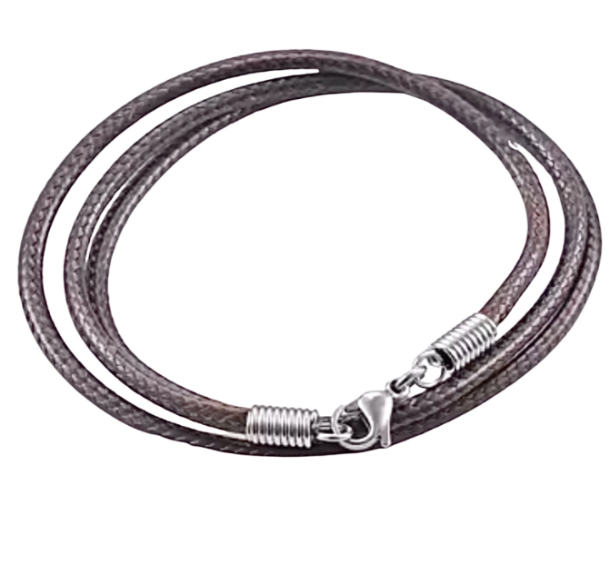 Basic 1 Koordketting Bruin 1.5 mm 50 cm