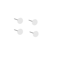 4 Oorbel stekers zilver 5 mm