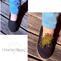 Slipper clipper kralen goud