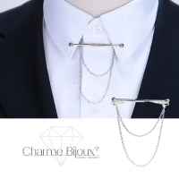 klem Kraagspeld Zilverkleur  Collar kettinkje