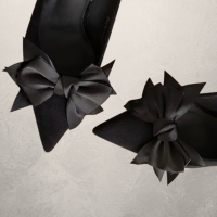 Schoen clips zwarte strik