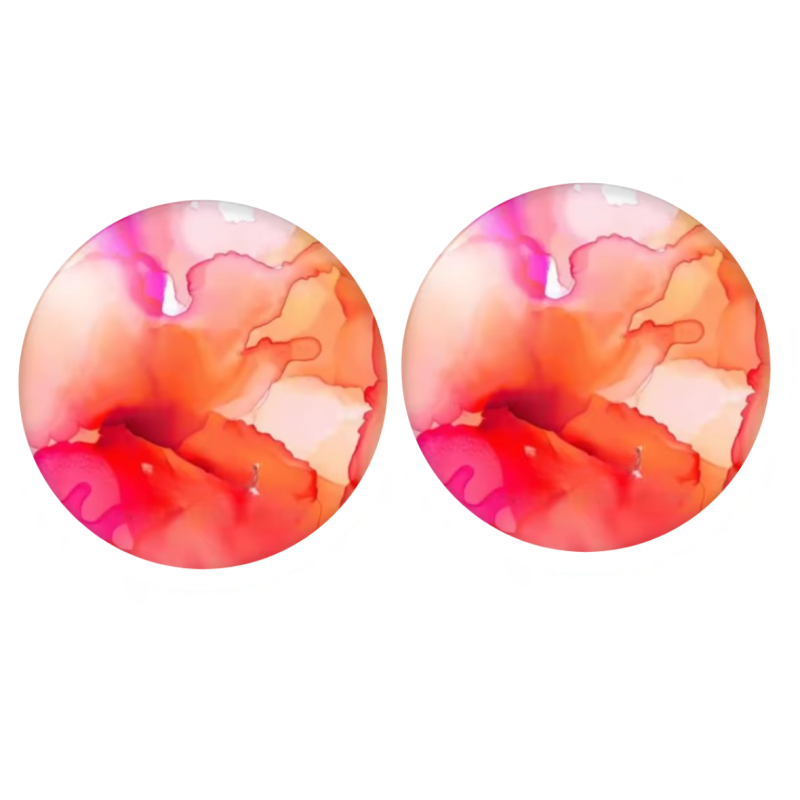 Clip oorbellen Roze 2.5 cm
