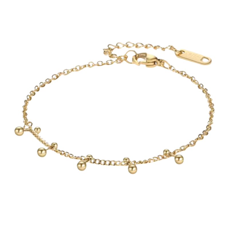 Armband Goudkleur RVS 16 cm