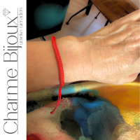 Armband Rood Schuif koord textiel