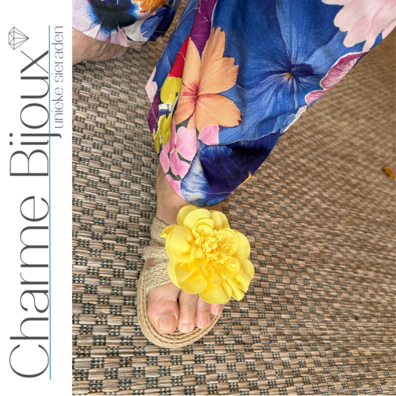 Schoen clips Slipper clipper Geel 10 cm