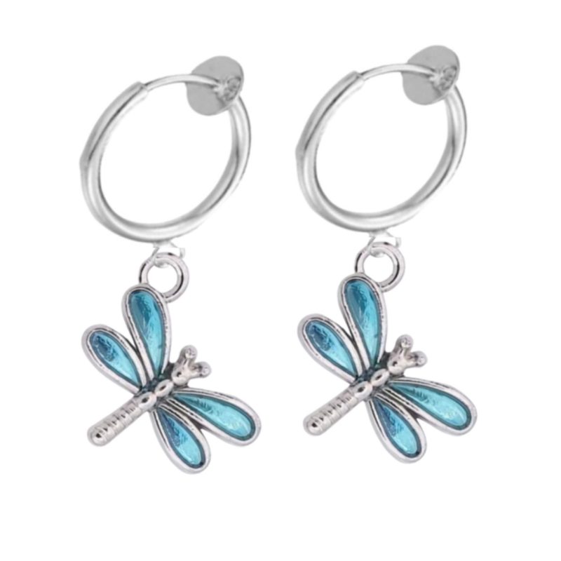 Klemoorbellen Libelle blauw