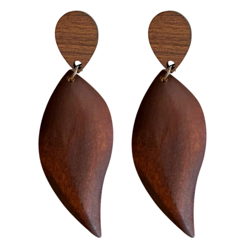 Clipoorbellen Bruin hout Morena 6.5 cm