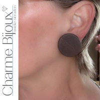 Clipoorbellen Bruin hout 3 cm