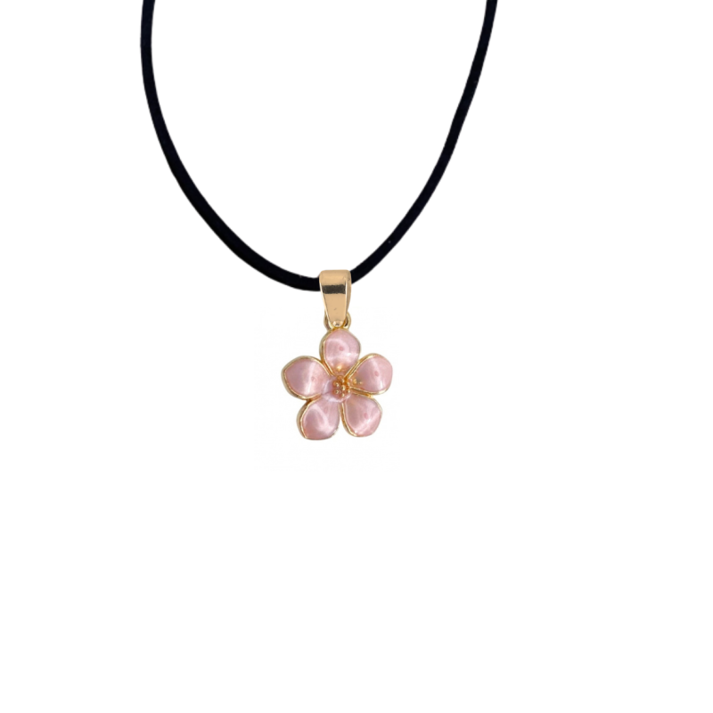 Ketting Chimay Roze bloem 45 cm