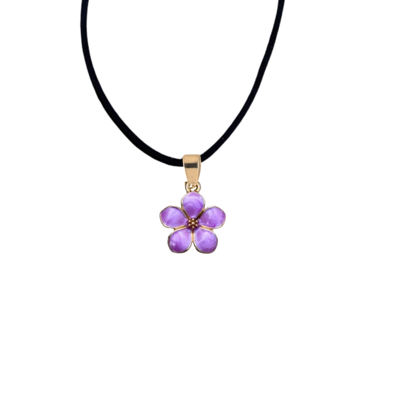 Ketting Chimay Paars bloem 45 cm