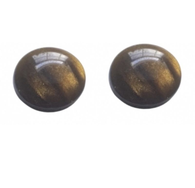 Magneet oorbellen Tijgeroog  10 mm